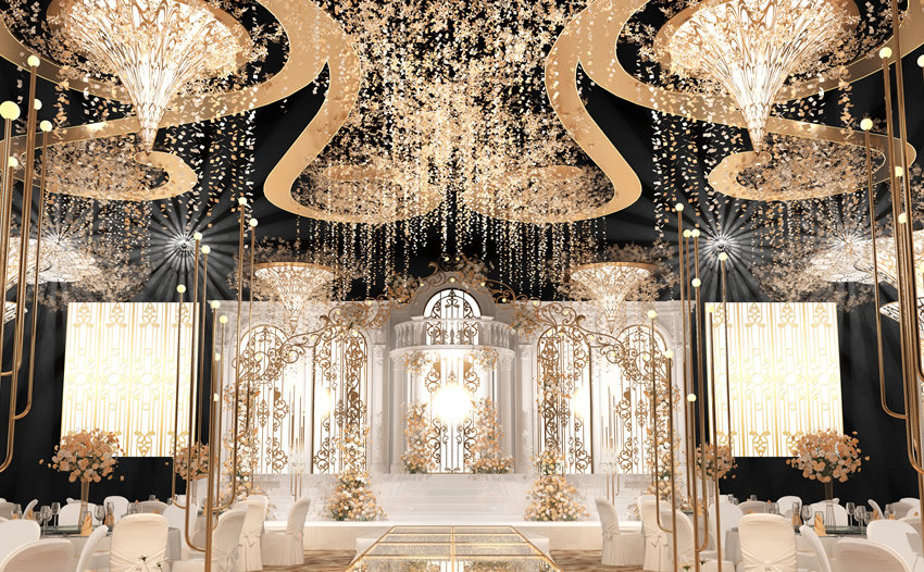 下城花木兰喜事汇金色大厅效果展示